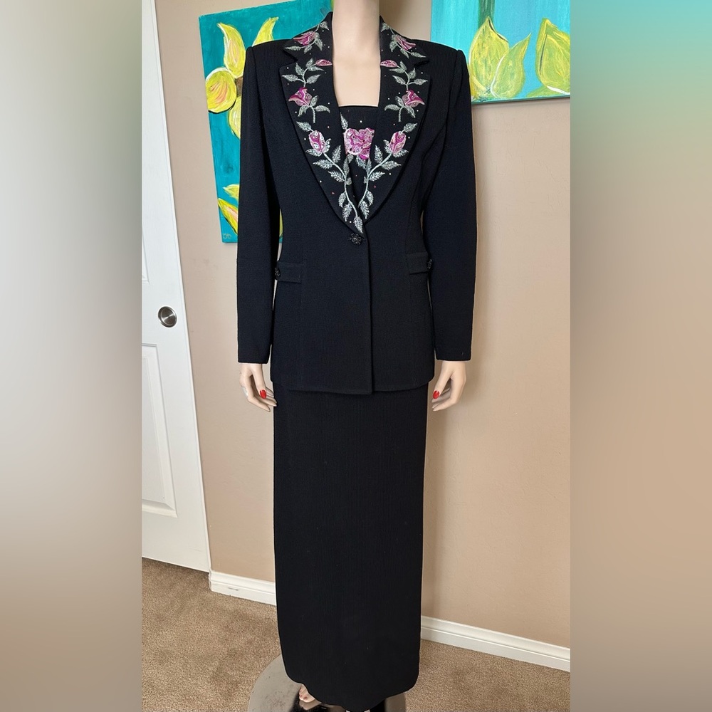St John knit jacket, top and skirt